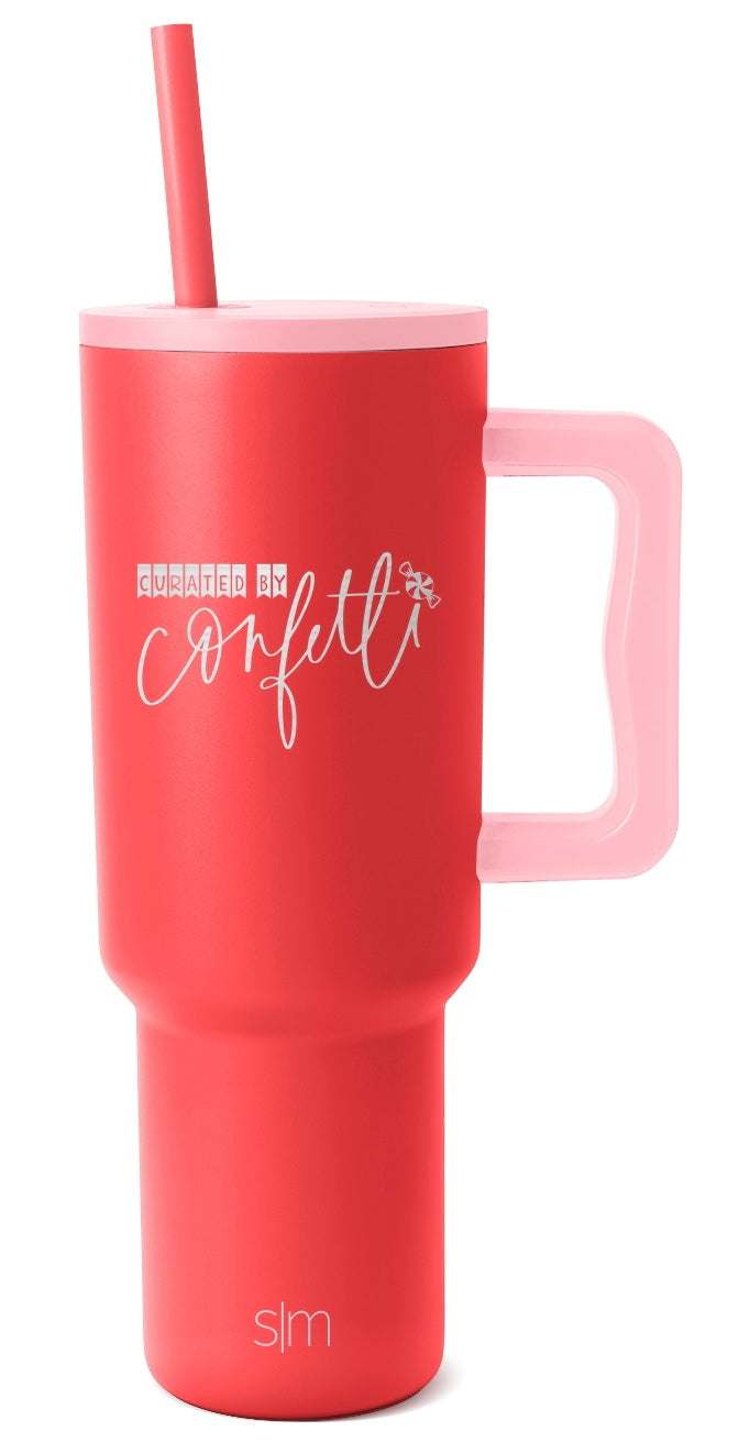 NC State Wolfpack Simple Modern White 40 oz Trek Tumbler with Handle – Red  and White Shop
